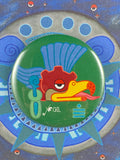 Cozcacauauhtli day sign, #16  Condor Aztec Glyph: Print / Sticker / Magnet / Button / Pocket Mirror