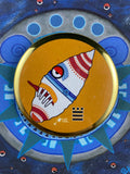 Tecpatl day sign, #18 Flint Aztec Glyph: Print / Sticker / Magnet / Button / Pocket Mirror