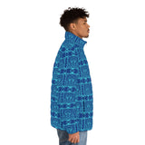 Papel Picado Tlaloc Men's Puffer Jacket