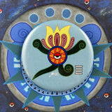 Xochil day sign, #20 Flower Aztec Glyph: Print / Sticker / Magnet / Button / Pocket Mirror