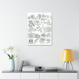 Color the Tonalli 20 Day Sign Guide, Paint your own canvas