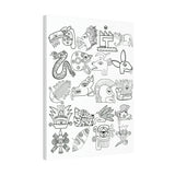 Color the Tonalli 20 Day Sign Guide, Paint your own canvas