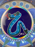 Coatl day sign, #5 Aztec Glyph Snake : Print / Sticker / Magnet / Button / Pocket Mirror