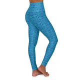 Tlaloc Papel Picado  High Waisted Leggings