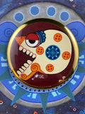 Miquiztli day sign, #6 Death Aztec Glyph: Print / Sticker / Magnet / Button / Pocket Mirror
