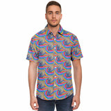 Rainbow Requiem Short Sleeve Button Down Shirt - AOP copy