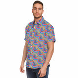 Rainbow Requiem Short Sleeve Button Down Shirt - AOP copy
