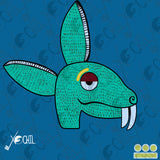 Tochtli day sign, #8 Rabbit Aztec Glyph: Print / Sticker / Magnet / Button / Pocket Mirror