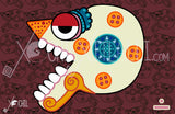 Miquiztli day sign, #6 Death Aztec Glyph: Print / Sticker / Magnet / Button / Pocket Mirror