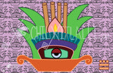 Acatl day sign, #13 Reed Aztec Glyph: Print / Sticker / Magnet / Button / Pocket Mirror