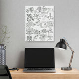 Color the Tonalli 20 Day Sign Guide, Paint your own canvas