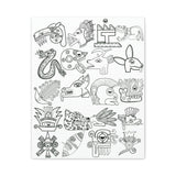 Color the Tonalli 20 Day Sign Guide, Paint your own canvas