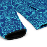 Papel Picado Tlaloc Men's Puffer Jacket