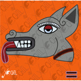Dog day sign, # 10 Itzcuintli Aztec Glyph: Print / Sticker / Magnet / Button / Pocket Mirror