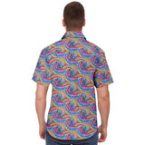 Rainbow Requiem Short Sleeve Button Down Shirt - AOP copy