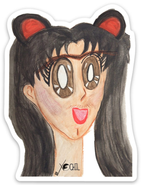 Sailor Frida Watercolor Sticker