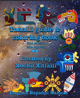 2nd Edition Tonalli 20 Day Sign Guide and Coloring Book , Aztec Coloring book , Mesoamerican Astrology, Aztec Calendar, Mexica