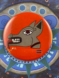 Dog day sign, # 10 Itzcuintli Aztec Glyph: Print / Sticker / Magnet / Button / Pocket Mirror