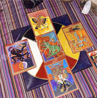4 Direction Oracle card reading.