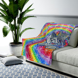 Rainbow Requiem Velveteen Plush Blanket
