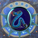 Coatl day sign, #5 Aztec Glyph Snake : Print / Sticker / Magnet / Button / Pocket Mirror