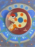 Miquiztli day sign, #6 Death Aztec Glyph: Print / Sticker / Magnet / Button / Pocket Mirror