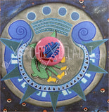 Alt day sign #9 Water Aztec Glyph: Print / Sticker / Magnet / Button / Pocket Mirror - 1 Pinback Button - Print
