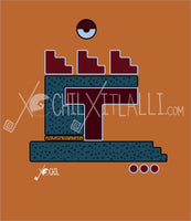 Kalli day sign #3 Kalli Aztec Glyph: Print / Sticker / Magnet / Button / Pocket Mirror - Print
