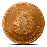 Aztec Calendar Copper Coin 1 Ounce